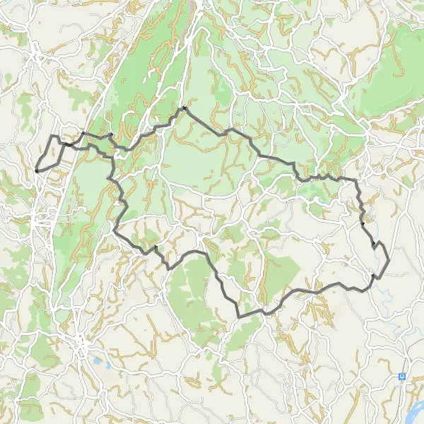 Miniatura do mapa de inspiração para ciclismo "Rota dos 100 kms de Turquel" em Centro (PT), Portugal. Gerado pelo planejador de rotas de ciclismo Tarmacs.app