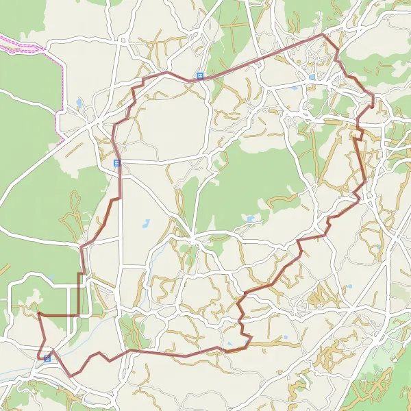 Miniatura do mapa de inspiração para ciclismo "Trilhos de Pataias e Villa Romana de Parreitas" em Centro (PT), Portugal. Gerado pelo planejador de rotas de ciclismo Tarmacs.app