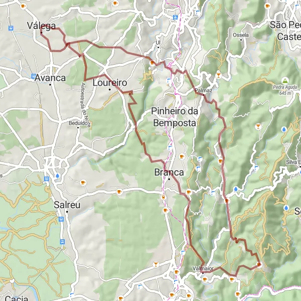 Miniatura do mapa de inspiração para ciclismo "Rota de Ciclismo em Gravel com 58 km" em Centro (PT), Portugal. Gerado pelo planejador de rotas de ciclismo Tarmacs.app