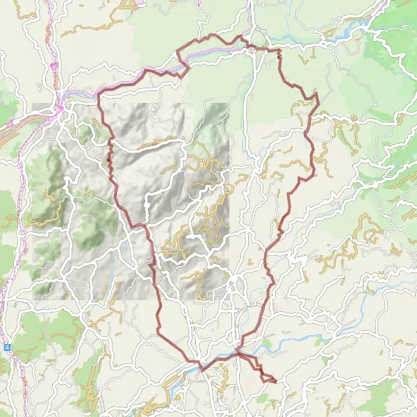 Miniatura do mapa de inspiração para ciclismo "Aventura Gravel no Norte de Portugal" em Norte, Portugal. Gerado pelo planejador de rotas de ciclismo Tarmacs.app