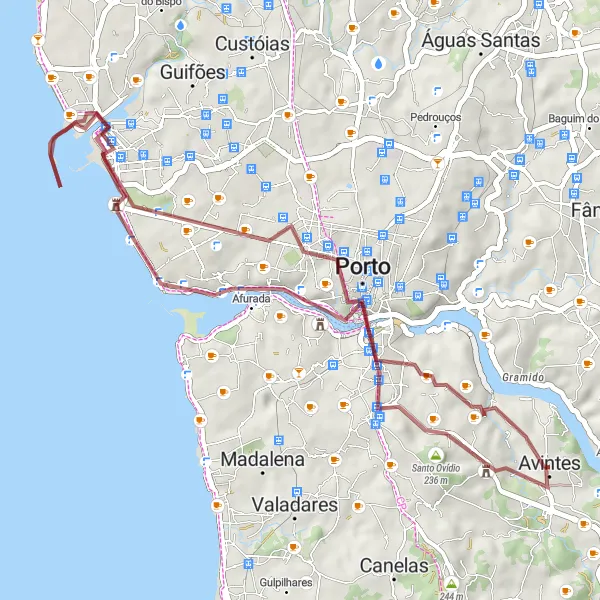 Miniatura do mapa de inspiração para ciclismo "Vistas de Douro" em Norte, Portugal. Gerado pelo planejador de rotas de ciclismo Tarmacs.app