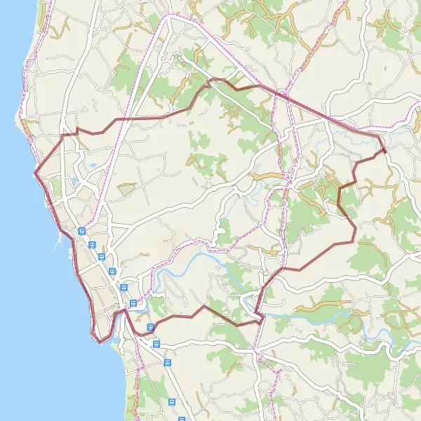 Miniatura do mapa de inspiração para ciclismo "Trilho de Balazar e Vista panorâmica" em Norte, Portugal. Gerado pelo planejador de rotas de ciclismo Tarmacs.app
