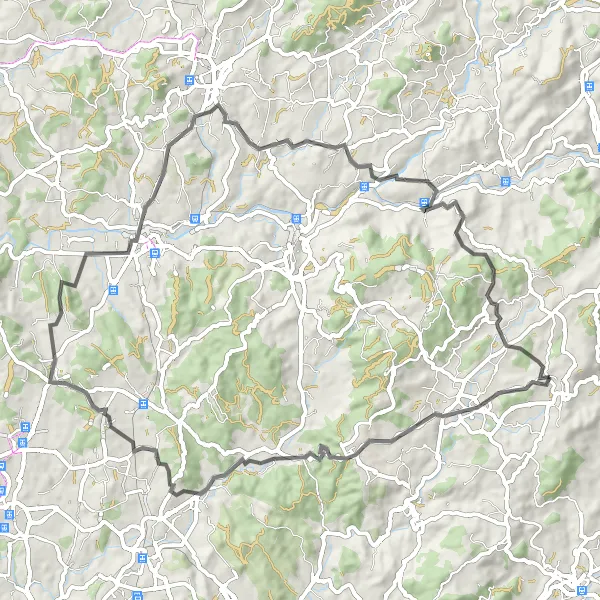 Map miniature of "Road Cycling Expedition: Freamunde and Carvalhosa" cycling inspiration in Norte, Portugal. Generated by Tarmacs.app cycling route planner