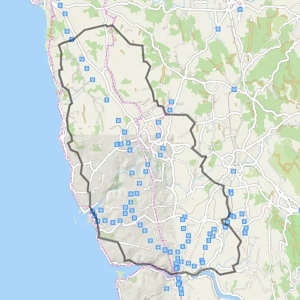 Miniatura do mapa de inspiração para ciclismo "Rota dos Miradouros" em Norte, Portugal. Gerado pelo planejador de rotas de ciclismo Tarmacs.app