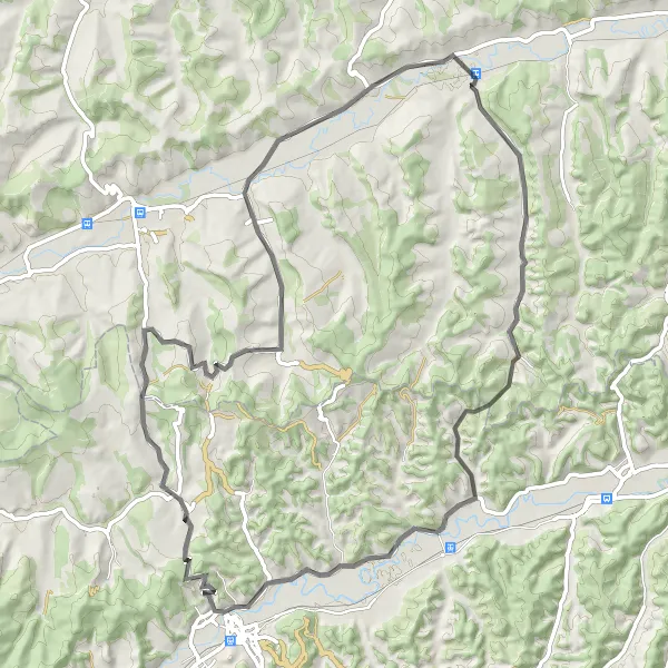 Map miniature of "Mica Challenge" cycling inspiration in Centru, Romania. Generated by Tarmacs.app cycling route planner