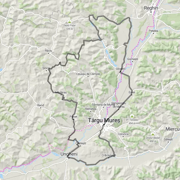 Map miniature of "Breaza Discover Tour" cycling inspiration in Centru, Romania. Generated by Tarmacs.app cycling route planner