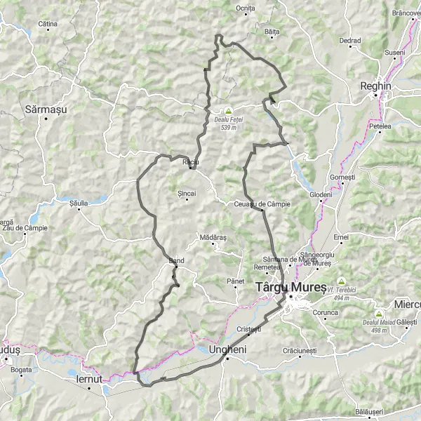 Map miniature of "Crăiești Epic Climb" cycling inspiration in Centru, Romania. Generated by Tarmacs.app cycling route planner