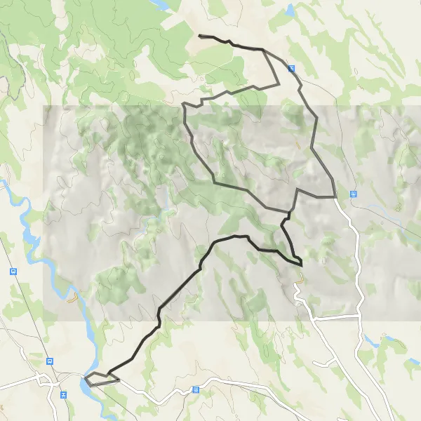 Map miniature of "Wine and Countryside Exploration" cycling inspiration in Nord-Est, Romania. Generated by Tarmacs.app cycling route planner