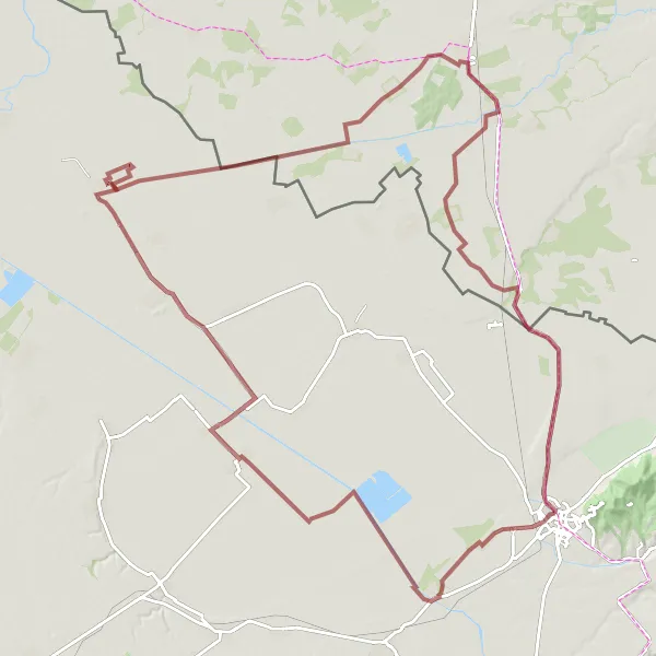 Map miniature of "Pavlis Gravel Adventure" cycling inspiration in Autonomous Province of Vojvodina, Serbia. Generated by Tarmacs.app cycling route planner