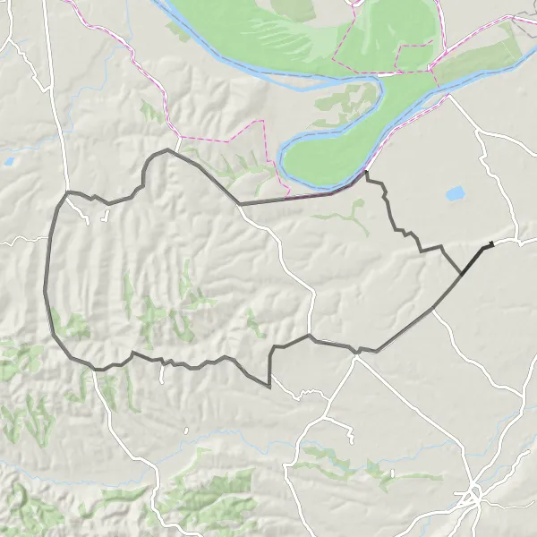 Map miniature of "The Bobovik Circuit" cycling inspiration in City of Belgrade, Serbia. Generated by Tarmacs.app cycling route planner