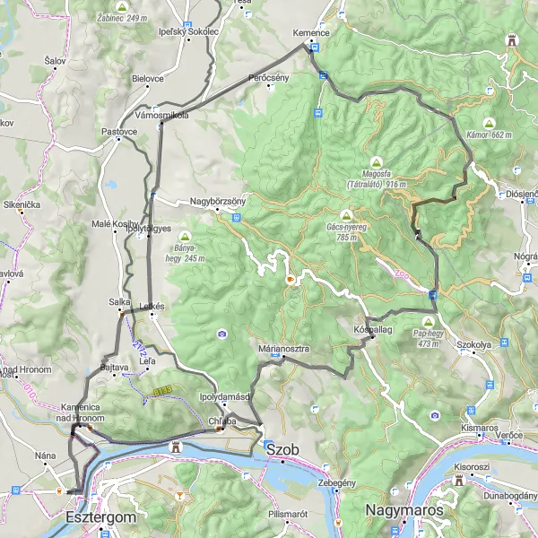 Miniatura mapy "Trasa Rowerowa Bajtava i Chľaba" - trasy rowerowej w Západné Slovensko, Slovakia. Wygenerowane przez planer tras rowerowych Tarmacs.app