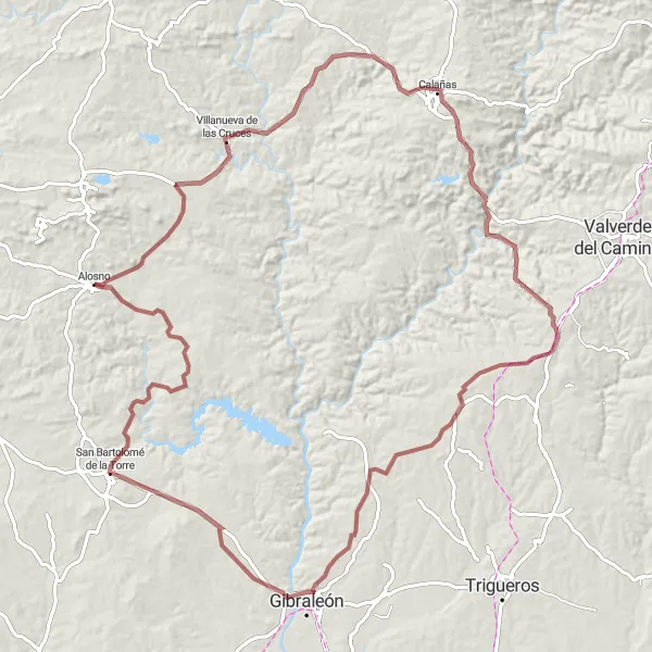 Miniatura mapy "Trasa gravelowa z pięknymi widokami" - trasy rowerowej w Andalucía, Spain. Wygenerowane przez planer tras rowerowych Tarmacs.app