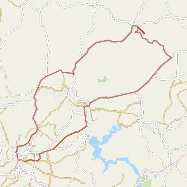 Miniaturní mapa "Gravelová cyklistická trasa okolo Baeny" inspirace pro cyklisty v oblasti Andalucía, Spain. Vytvořeno pomocí plánovače tras Tarmacs.app