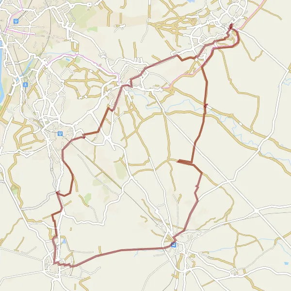 Miniature de la carte de l'inspiration cycliste "Sur les sentiers provençaux" dans la Andalucía, Spain. Générée par le planificateur d'itinéraire cycliste Tarmacs.app