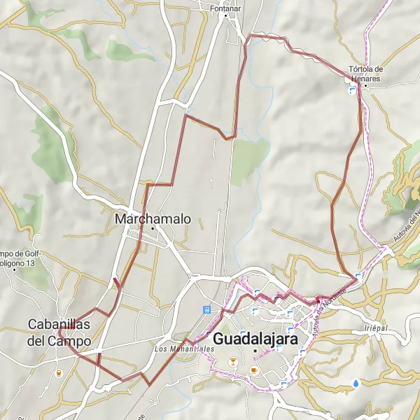Miniatura mapy "Letnia przygoda na rowerze" - trasy rowerowej w Castilla-La Mancha, Spain. Wygenerowane przez planer tras rowerowych Tarmacs.app