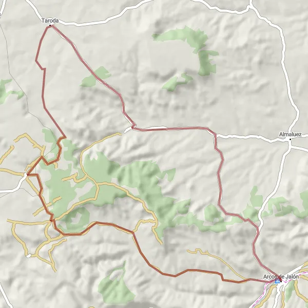 Miniatua del mapa de inspiración ciclista "Ruta de los Pueblos Antiguos" en Castilla y León, Spain. Generado por Tarmacs.app planificador de rutas ciclistas