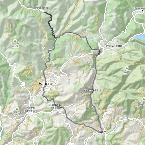 Miniatua del mapa de inspiración ciclista "Ruta de Altos de Bárcena" en Castilla y León, Spain. Generado por Tarmacs.app planificador de rutas ciclistas