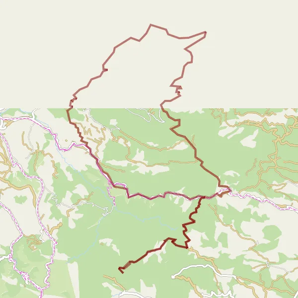 Map miniature of "Gravel Adventure in El Bierzo" cycling inspiration in Castilla y León, Spain. Generated by Tarmacs.app cycling route planner