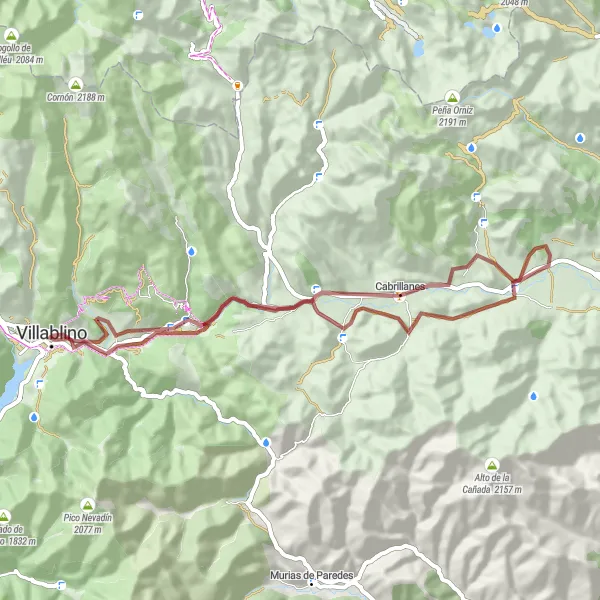 Miniatua del mapa de inspiración ciclista "Ruta de Babia" en Castilla y León, Spain. Generado por Tarmacs.app planificador de rutas ciclistas