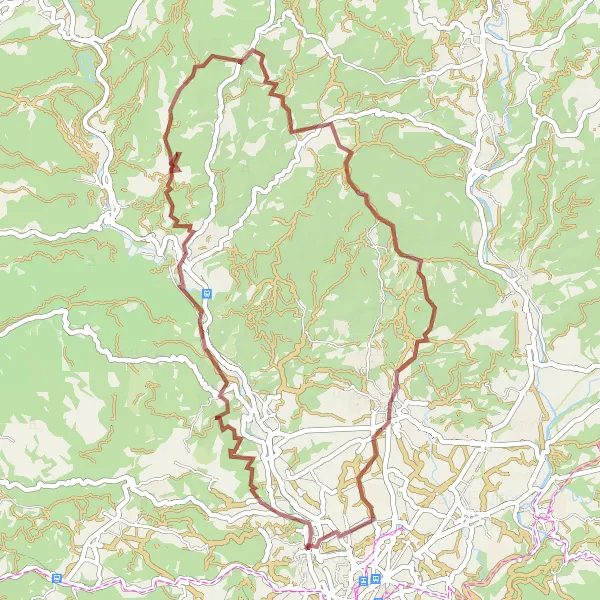 Miniatura della mappa di ispirazione al ciclismo "Avventura gravel tra le colline di Manresa" nella regione di Cataluña, Spain. Generata da Tarmacs.app, pianificatore di rotte ciclistiche