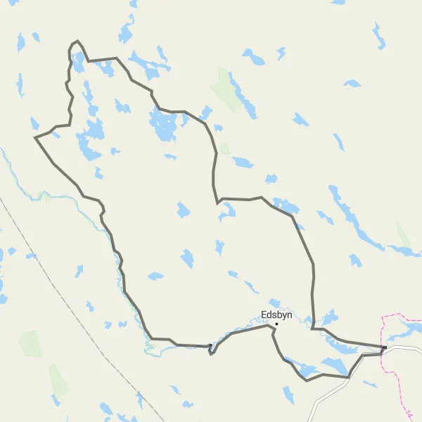 Kartminiatyr av "Upplevelser längs Mattsmyra till Ovanåker" cykelinspiration i Norra Mellansverige, Sweden. Genererad av Tarmacs.app cykelruttplanerare