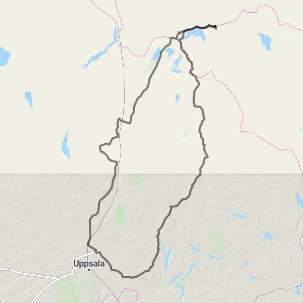 Map miniature of "Altomta Challenge" cycling inspiration in Östra Mellansverige, Sweden. Generated by Tarmacs.app cycling route planner