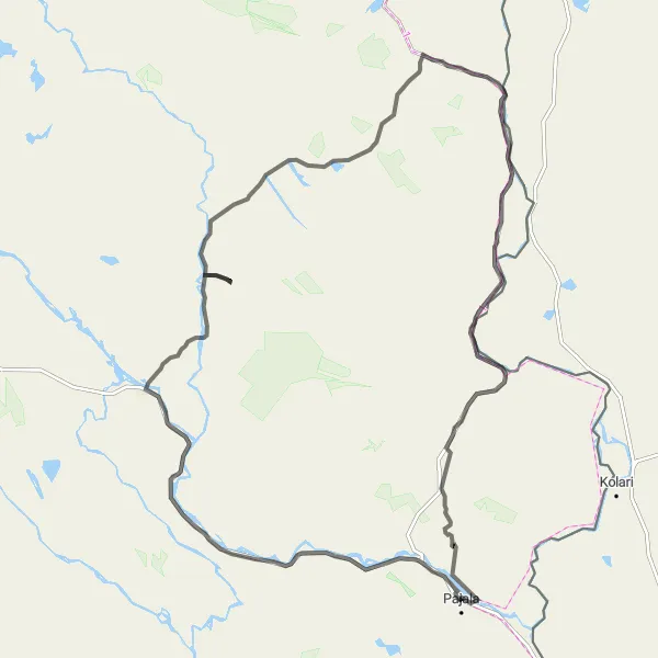 Kartminiatyr av "Antinrova till Kaunisvaara cykeltur" cykelinspiration i Övre Norrland, Sweden. Genererad av Tarmacs.app cykelruttplanerare