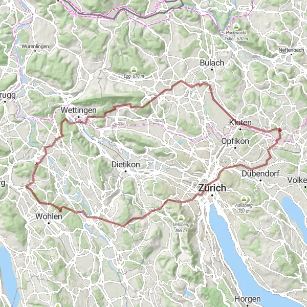 Karttaminiaatyyri "Historiallisia kohteita ja näköalapaikkoja" pyöräilyinspiraatiosta alueella Nordwestschweiz, Switzerland. Luotu Tarmacs.app pyöräilyreittisuunnittelijalla