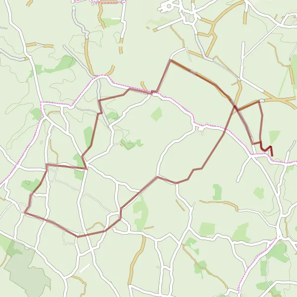 Map miniature of "Compton Gravel Adventure" cycling inspiration in Berkshire, Buckinghamshire and Oxfordshire, United Kingdom. Generated by Tarmacs.app cycling route planner