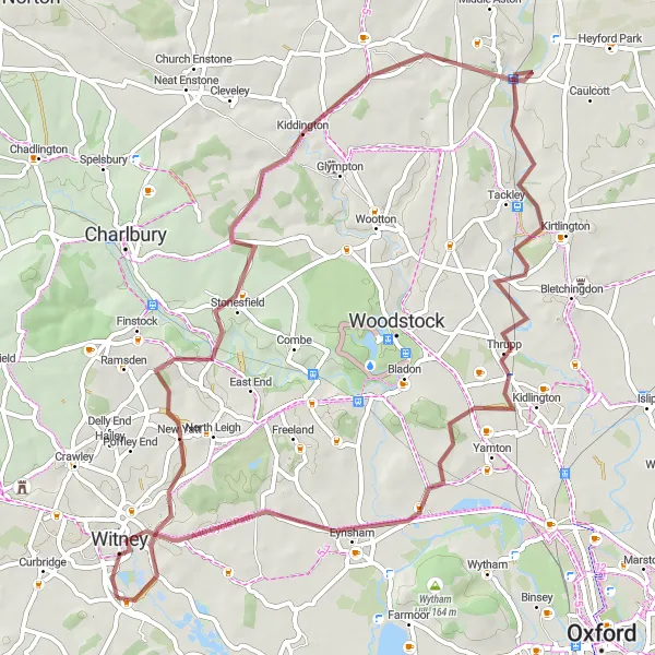 Map miniature of "Gravel Adventure to Remember" cycling inspiration in Berkshire, Buckinghamshire and Oxfordshire, United Kingdom. Generated by Tarmacs.app cycling route planner