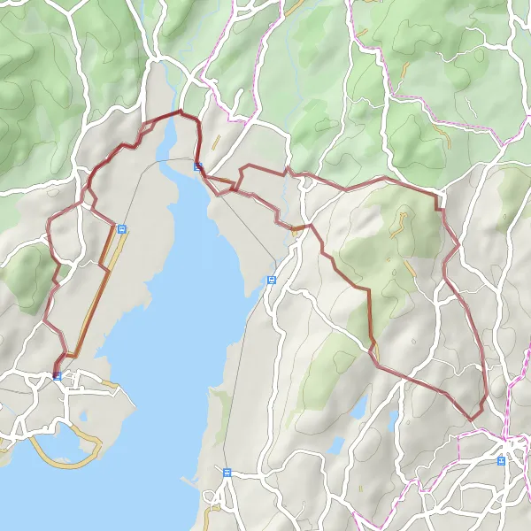 Map miniature of "Broughton in Furness Gravel Loop" cycling inspiration in Cumbria, United Kingdom. Generated by Tarmacs.app cycling route planner