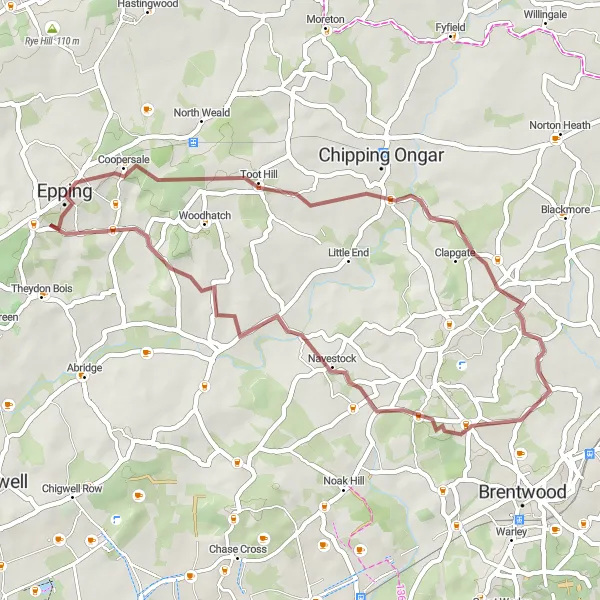 Map miniature of "Cultural Discovery" cycling inspiration in Essex, United Kingdom. Generated by Tarmacs.app cycling route planner