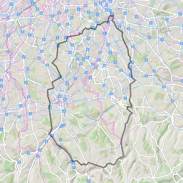 Map miniature of "Hither Green Discovery" cycling inspiration in Inner London — East, United Kingdom. Generated by Tarmacs.app cycling route planner