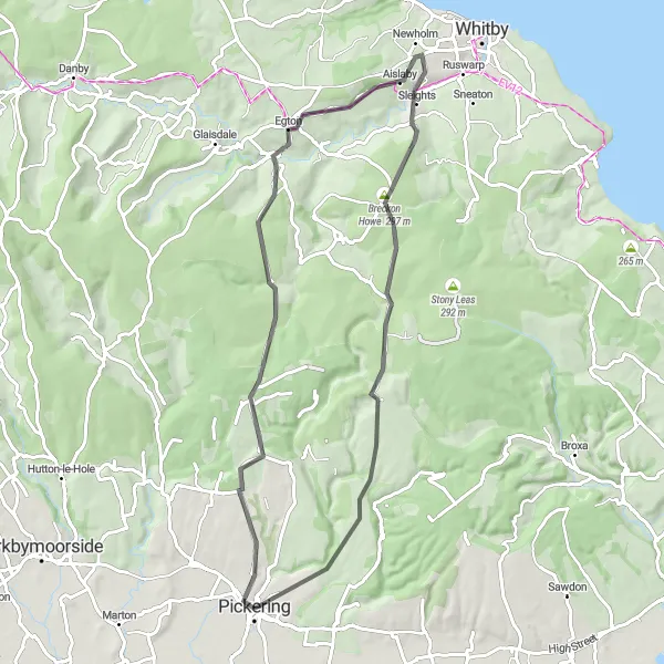 Map miniature of "Pickering to Stape Circular Route" cycling inspiration in North Yorkshire, United Kingdom. Generated by Tarmacs.app cycling route planner